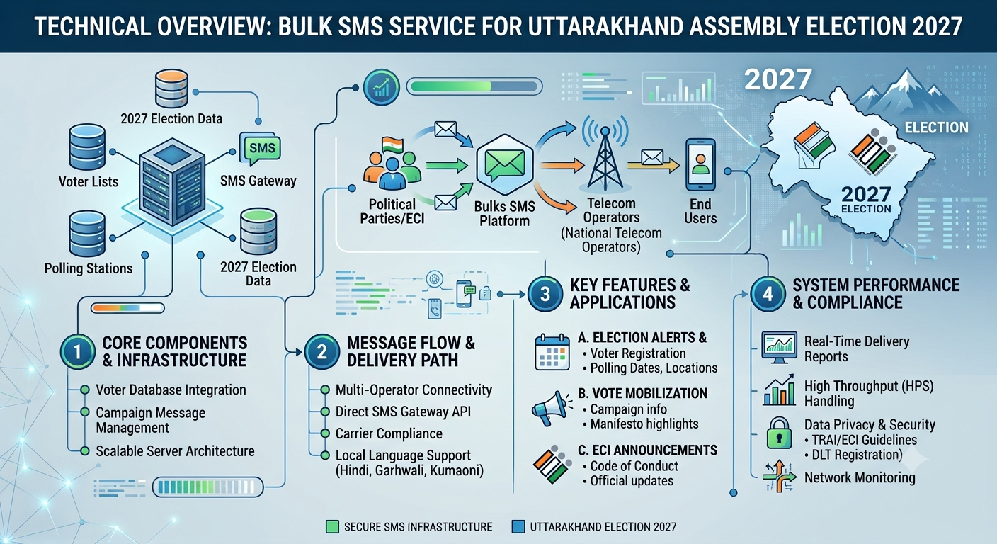 π³οΈ Bulk SMS Service for Uttarakhand Assembly Election 2027: Smart Voter Outreach