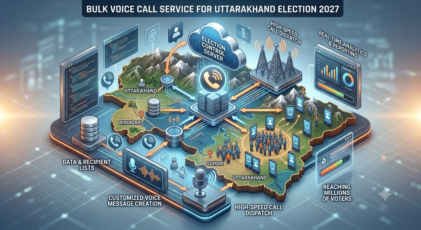 π Bulk Voice Call Service for Uttarakhand Election 2027: Scalable Campaign Communication